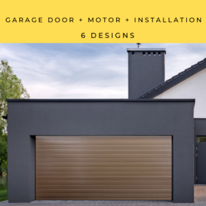 Double Garage Door Brown Steel