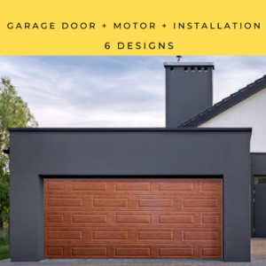 Double Garage Door Woodlook 1 Steel