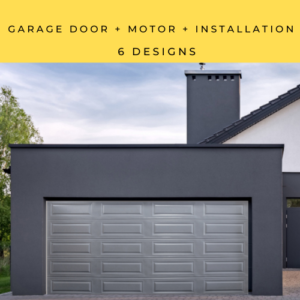 Double Garage Door Charcoal Steel
