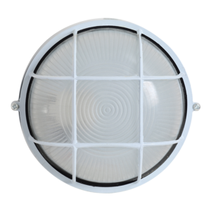Round Grid Bulkhead White