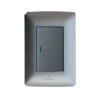 1 Lever Wall Switch Silver S3