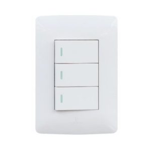 3 Lever 2 Way Wall Switch White S1
