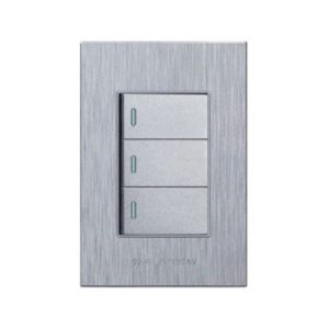 3 Lever 2 Way Wall Switch Silver S8
