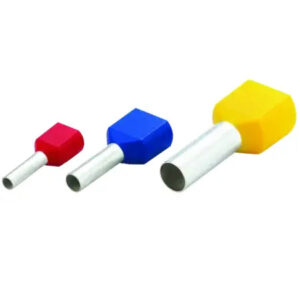 Ferrules Ins Bootlace DBL 16mm Blue 100P