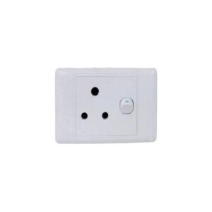 Ausma Single Plug 2X4 White