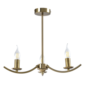 Brightstar 3L Gold Metal Chandelier