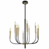 Brightstar Metal Chandelier Gold/Black