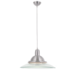 Brightstar Alum/Clear Glass Pendant