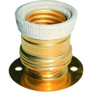 E27 Brass Lamp Holder Batten Mount ACDC