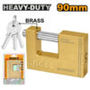 Heavy Duty Brass Block Padlock 90mm