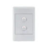 Redisson 4x2 2 Lever Light Switch White