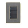 HT 3L Light Switch Silver/Gold 2×4 2Way