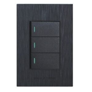 HT 3L Light Switch Black 2×4 2Way