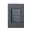 HT 4L Light Switch Graphite 2×4 1Way