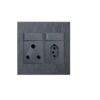 HT 1x16A/1x5A Socket 4x4 Graphite