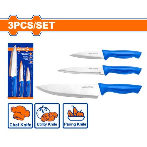 Wadfow Kitchen Knife Set SS 3Pcs