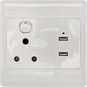 Ausma USB Plug 4X4 White