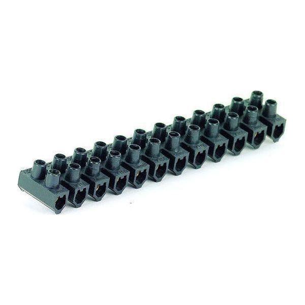 Luxn 15A Black 12 Way Strip Connector